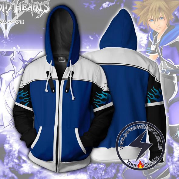 Kingdom Hearts Hoodies - Sora Wisdom Form Zip Up Hoodie Jacket